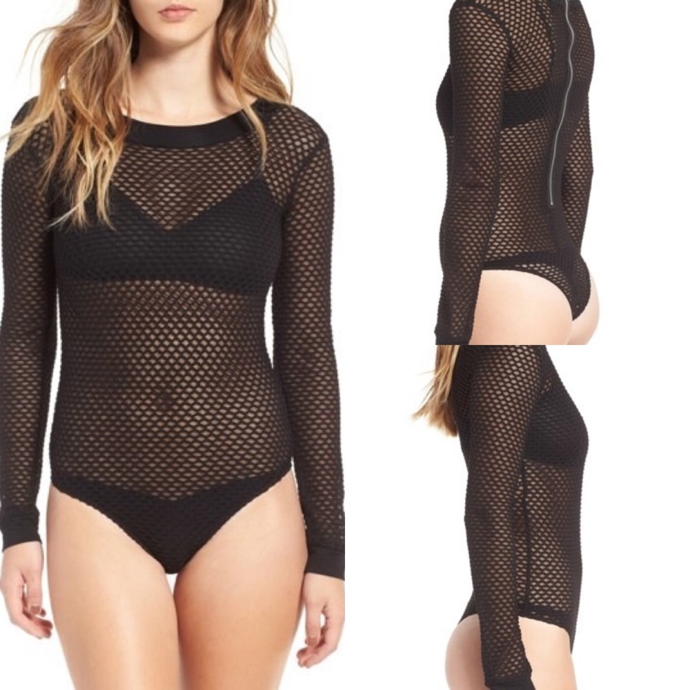 Mesh Bodysuit BLACK / XS